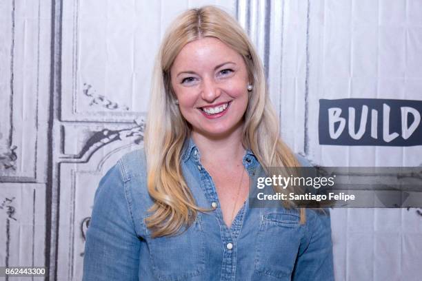 Damaris Phillips attends Build Presents to discuss her cook book "Southern Girl Meets Vegetarian Boy" at Build Studio on October 17, 2017 in New York...