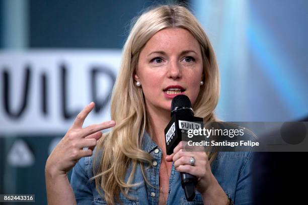 Damaris Phillips attends Build Presents to discuss her cook book "Southern Girl Meets Vegetarian Boy" at Build Studio on October 17, 2017 in New York...