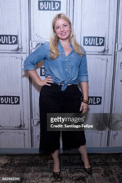 Damaris Phillips attends Build Presents to discuss her cook book "Southern Girl Meets Vegetarian Boy" at Build Studio on October 17, 2017 in New York...