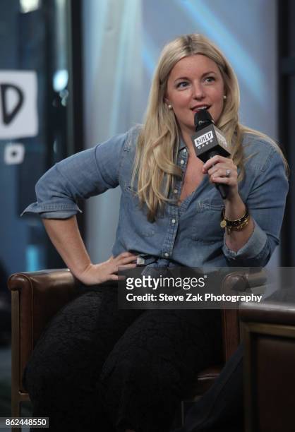 Damaris Phillips attends Build Series to discuss her cook book "Southern Girl Meets Vegetarian Boy"at Build Studio on October 17, 2017 in New York...