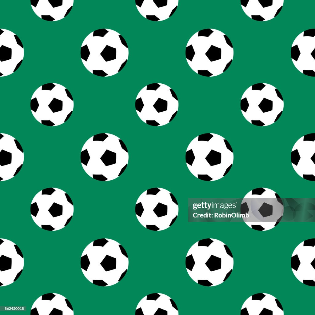 Soccer Ball Seamless Pattern