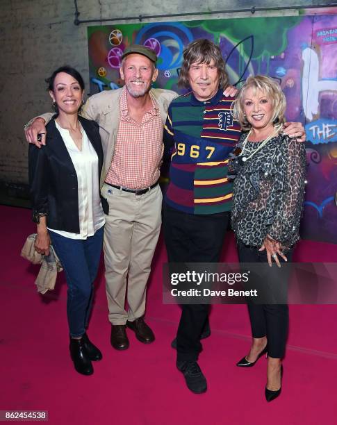 Linzi Beuselinck, Paul Nicholas, James Rado and Elaine Paige attend the 50th anniversary production of "Hair: The Musical" at The Vaults on October...
