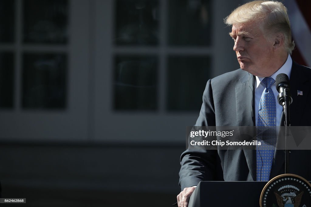 President Trump Holds Joint Press Conference With PM Of Greece In Rose Garden