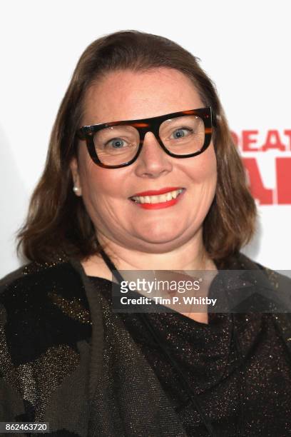Joanna Scanlan arriving at 'The Death Of Stalin' UK Premiere held at Curzon Chelsea on October 17, 2017 in London, England.