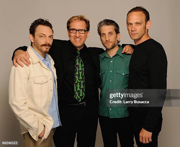 Producer Perry Grebin, actor Mark Kostabi, director Michael Sladek and producer Michael Nigro attend the Tribeca Film Festival 2009 portrait studio...