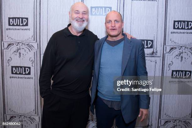 Rob Reiner and Woody Harrelson attend Build Presents to discuss their film "LBJ" at Build Studio on October 17, 2017 in New York City.