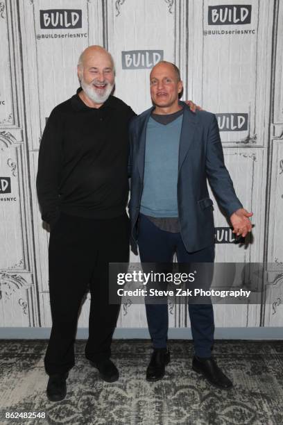 Rob Reiner and Woody Harrelson attends Build Series to discuss their new film "LBJ" at Build Studio on October 17, 2017 in New York City.