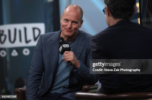 Actor Woody Harrelson attends Build Series to discuss his new film "LBJ" at Build Studio on October 17, 2017 in New York City.