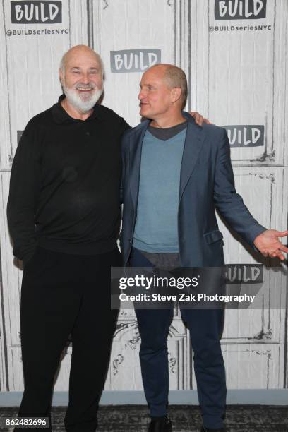 Rob Reiner and Woody Harrelson attends Build Series to discuss their new film "LBJ" at Build Studio on October 17, 2017 in New York City.