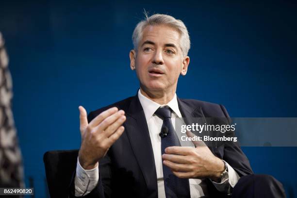 Bill Ackman, chief executive officer of Pershing Square Capital Management LP, speaks during the WSJ D.Live global technology conference in Laguna...