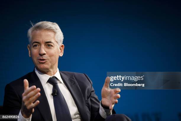 Bill Ackman, chief executive officer of Pershing Square Capital Management LP, speaks during the WSJ D.Live global technology conference in Laguna...