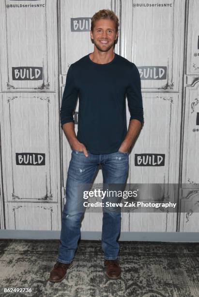 Actor Matt Barr attends Build Series to discuss his show "Valor" at Build Studio on October 17, 2017 in New York City.