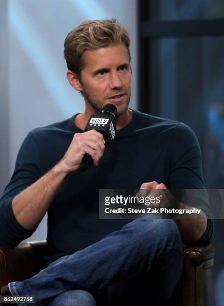 Actor Matt Barr attends Build Series to discuss his show "Valor" at Build Studio on October 17, 2017 in New York City.