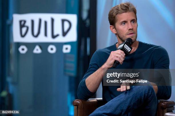 Matt Barr attends Build Presents to discuss his show "Valor" at Build Studio on October 17, 2017 in New York City.