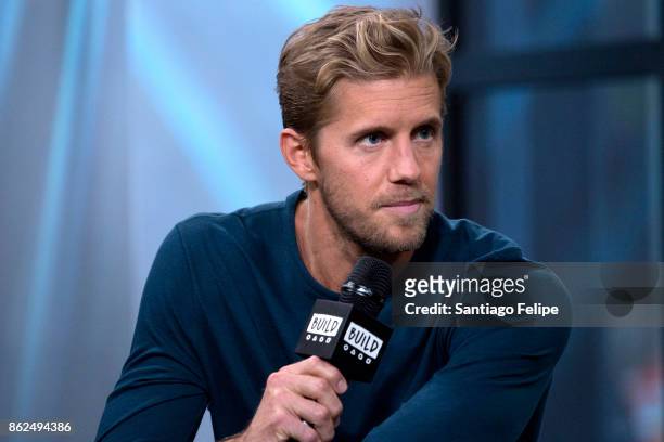 Matt Barr attends Build Presents to discuss his show "Valor" at Build Studio on October 17, 2017 in New York City.