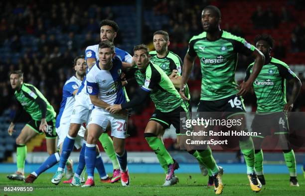 Plymouth Argyle's Gary Sawyer during the Sky Bet League One match between Blackburn Rovers and Plymouth Argyle at Ewood Park on October 17, 2017 in...