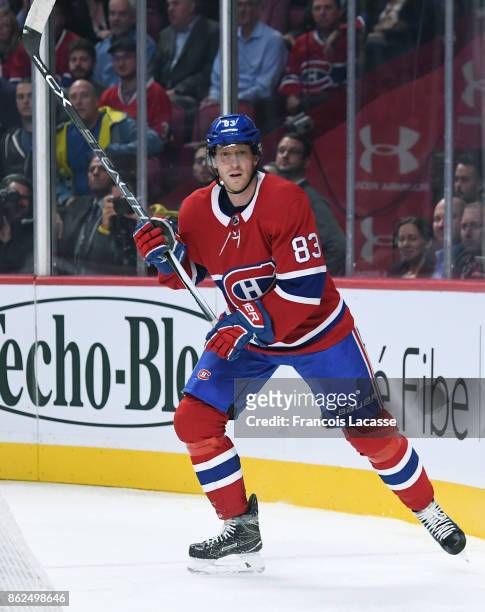 Ales Hemsky of the Montreal Canadiens skates against the Chicago Blackhawks in the NHL game at the Bell Centre on October 10, 2017 in Montreal,...