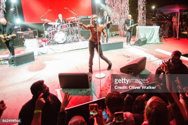 Iggy Pop performs at Institute of Mentalphysics on October 13, 2017 in Joshua Tree, California.
