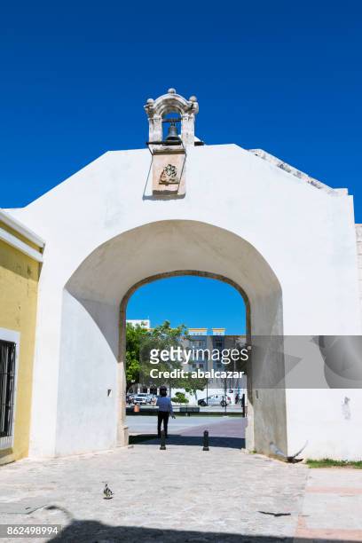campeche, gate of the sea - campeche stock pictures, royalty-free photos & images
