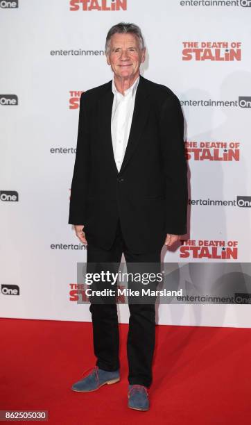 Michael Palin attends 'The Death Of Stalin' UK Premiere held at Bluebird on October 17, 2017 in London, England.