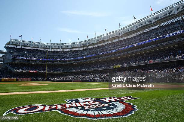 General view of the new stadium during opening day between the New York Yankees and the Cleveland Indians at the new Yankee Stadium on April 16, 2009...