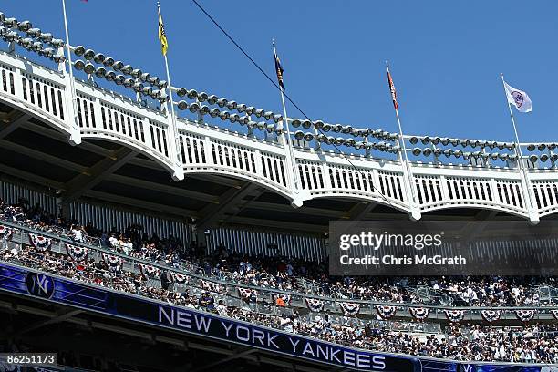 General view of the new stadium during opening day between the New York Yankees and the Cleveland Indians at the new Yankee Stadium on April 16, 2009...