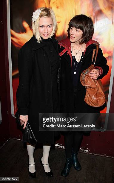 Marie-Josee Croze and Florence Loiret Caille attends "Je l'aimais" Premiere on April 27, 2009 at Publicis Drugstore in Paris, France.