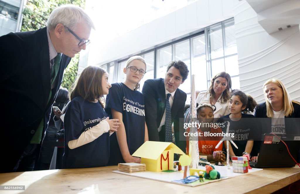 Prime Minister Trudeau Attends Unveiling Of Plans For Alphabet Unit's First Digital Neighborhood