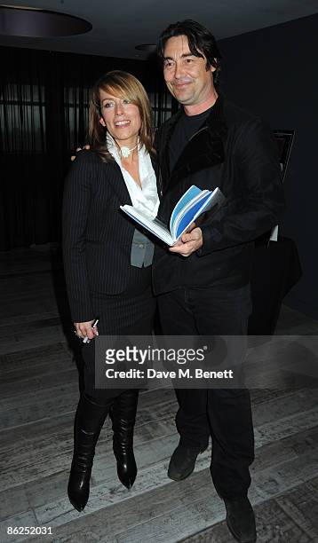 Fay Ripley and actor Nathaniel Parker attends the book launch party of Fay Ripley's book 'Fay's Family Food', at Paramount on April 27, 2009 in...