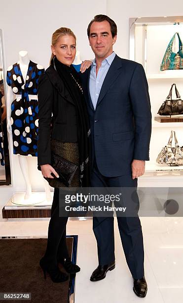 Tatiana Blatnik and Prince Nikolas of Greece attend the launch of the Michael Kors flagship store on April 27, 2009 in London, England.
