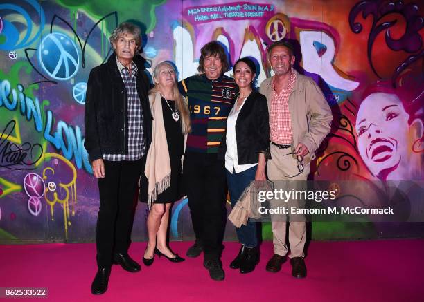 Dee Christopholous, Jacqueline Whelan, James Rado, Linzi Beuselinck and Paul Nicholas attend the 50th Anniversary of 'Hair The Musical' gala night at...