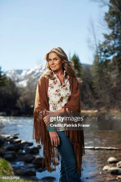American businesswoman Aerin Lauder is photographed for How to Spend It on June 15, 2016 in Aspen, Colorado.
