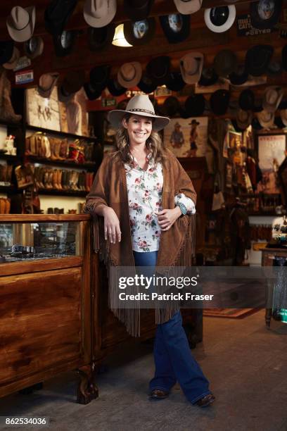 American businesswoman Aerin Lauder is photographed for How to Spend It on June 15, 2016 in Aspen, Colorado.