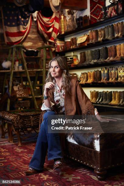 American businesswoman Aerin Lauder is photographed for How to Spend It on June 15, 2016 in Aspen, Colorado.