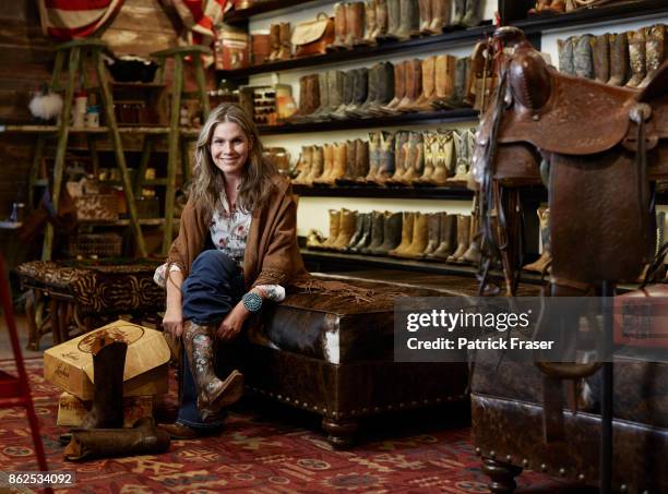 American businesswoman Aerin Lauder is photographed for How to Spend It on June 15, 2016 in Aspen, Colorado.