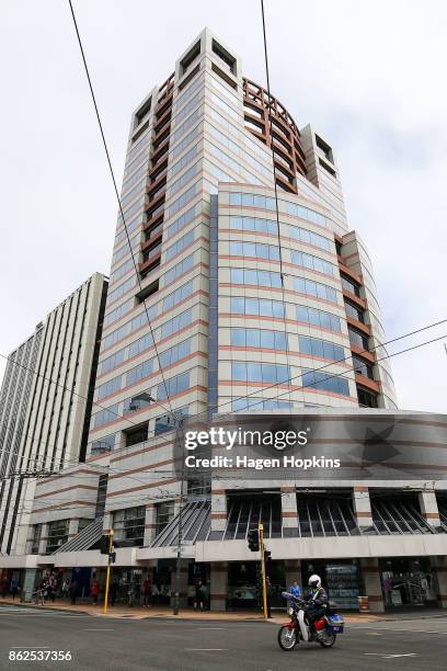 General view of Bowen House as coalition discussions continue at Parliament on October 18, 2017 in Wellington, New Zealand. Neither the National nor...