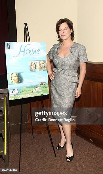 Actress Marcia Gay Harden attends a benefit screening of "Home" at the West Side YMCA on April 27, 2009 in New York City.