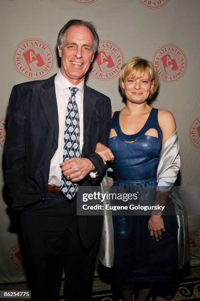 Keith Carradine and Martha Plimpton attend the Atlantic Theater Company's 2009 Spring gala at Gotham Hall on April 27, 2009 in New York City.