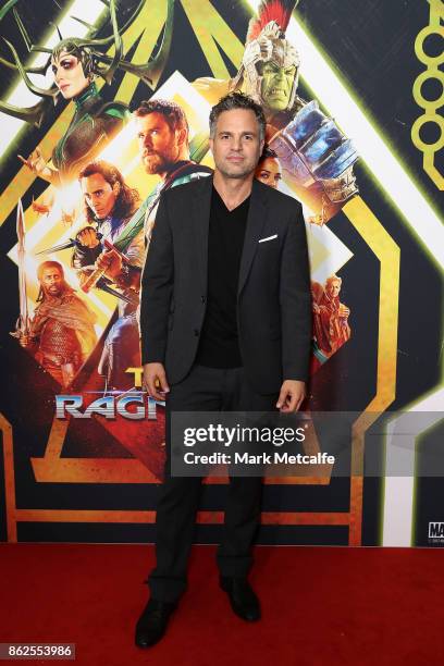 Mark Ruffalo attends the Thor: Ragnarok Sydney Screening Event on October 15, 2017 in Sydney, Australia.