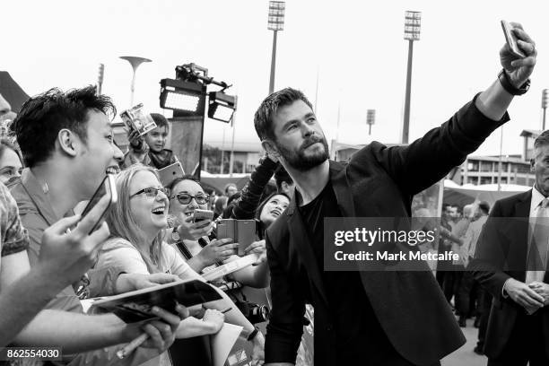 Chris Hemsworth attends the Thor: Ragnarok Sydney Screening Event on October 15, 2017 in Sydney, Australia.