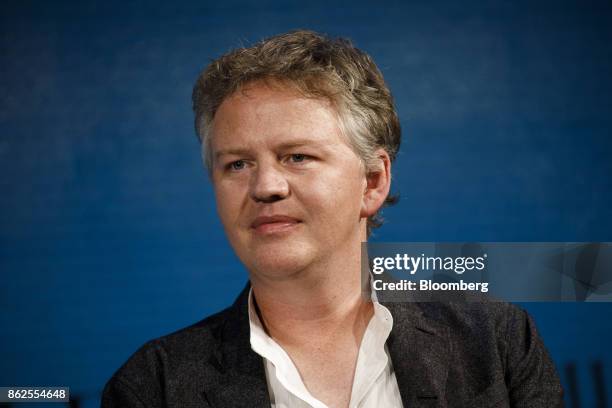 Matthew Prince, co-founder and chief executive officer of CloudFlare Inc., listens during the Wall Street Journal D.Live global technology conference...