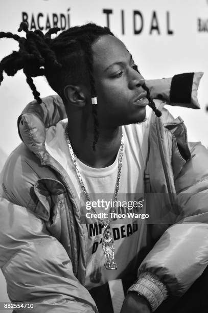 Joey Bada$$ attends TIDAL X: Brooklyn at Barclays Center of Brooklyn on October 17, 2017 in New York City.