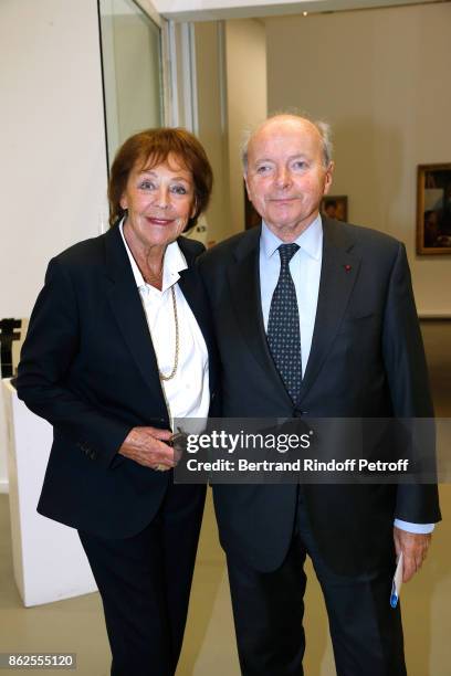Jacques Toubon and his wife Lise attend the "Societe des Amis du Musee d'Art Moderne de la Ville de Paris" Dinner on October 17, 2017 in Paris,...