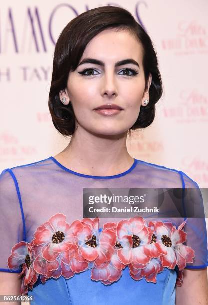 Camilla Belle poses during the launch of Love & White Diamonds Fragrance at Academy Mansion on October 17, 2017 in New York City.