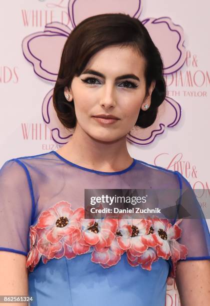 Camilla Belle poses during the launch of Love & White Diamonds Fragrance at Academy Mansion on October 17, 2017 in New York City.