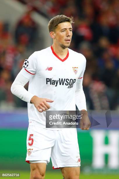 Clement Lenglet of Sevilla is seen during the UEFA Champions League match between Spartak Moscow and Sevilla FC at Spartak Stadium in Moscow, Russia...