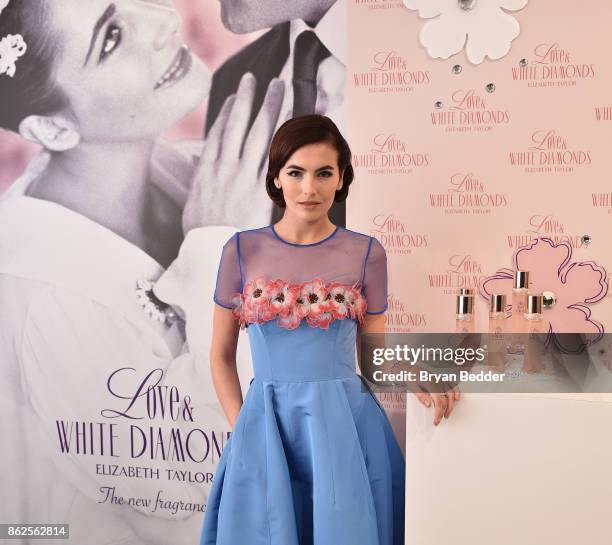 Actress Camilla Belle co-hosts Elizabeth Taylor Love & White Diamonds New Fragrance Launch at the Academy Mansion on October 17, 2017 in New York...