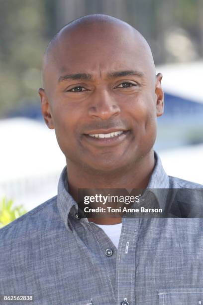 Antron Brown attends photocall for "Top Gear America" as part of MIPCOM 2017 at the Palais des Festivals on October 17, 2017 in Cannes, France.