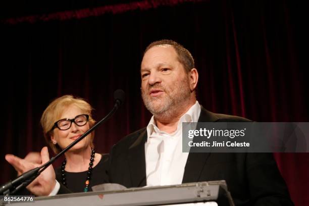 Meryl Streep and Harvey Weinstein attend CHRISTOPHER AND DANA REEVE FOUNDATION Host A MAGICAL EVENING GALA at Cipriani Wall Street on November 28,...