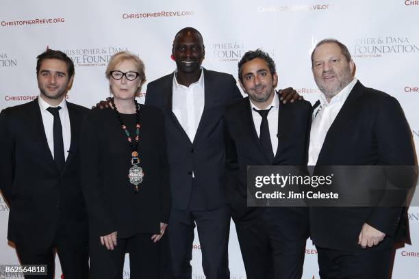 Olivier Nakache, Meryl Streep, Omar Sy, Eric Toledano, Harvey Weinstein attend CHRISTOPHER AND DANA REEVE FOUNDATION Host A MAGICAL EVENING GALA at...